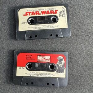 Vintage Star Wars Empire Strikes Back Buena Vista Cassette Tapes John Williams